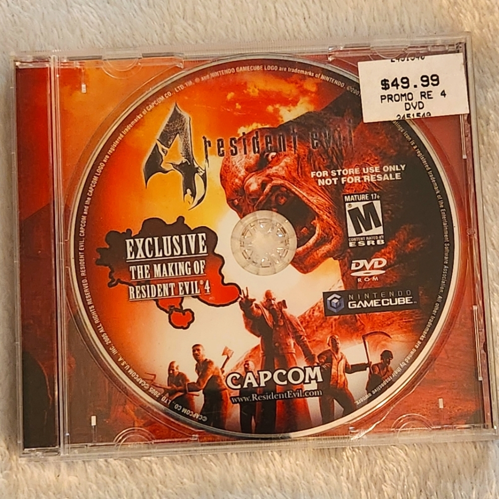 🔥The Making Of Resident Evil 4 (Nintendo Gamecube) Promo DVD Only- No Game 2005